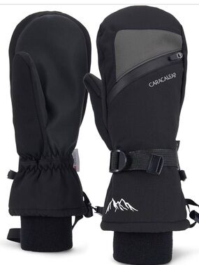 Winter Ski Mittens Men/Women Cold Weather- Snowboard Mittens Waterproof 922-12